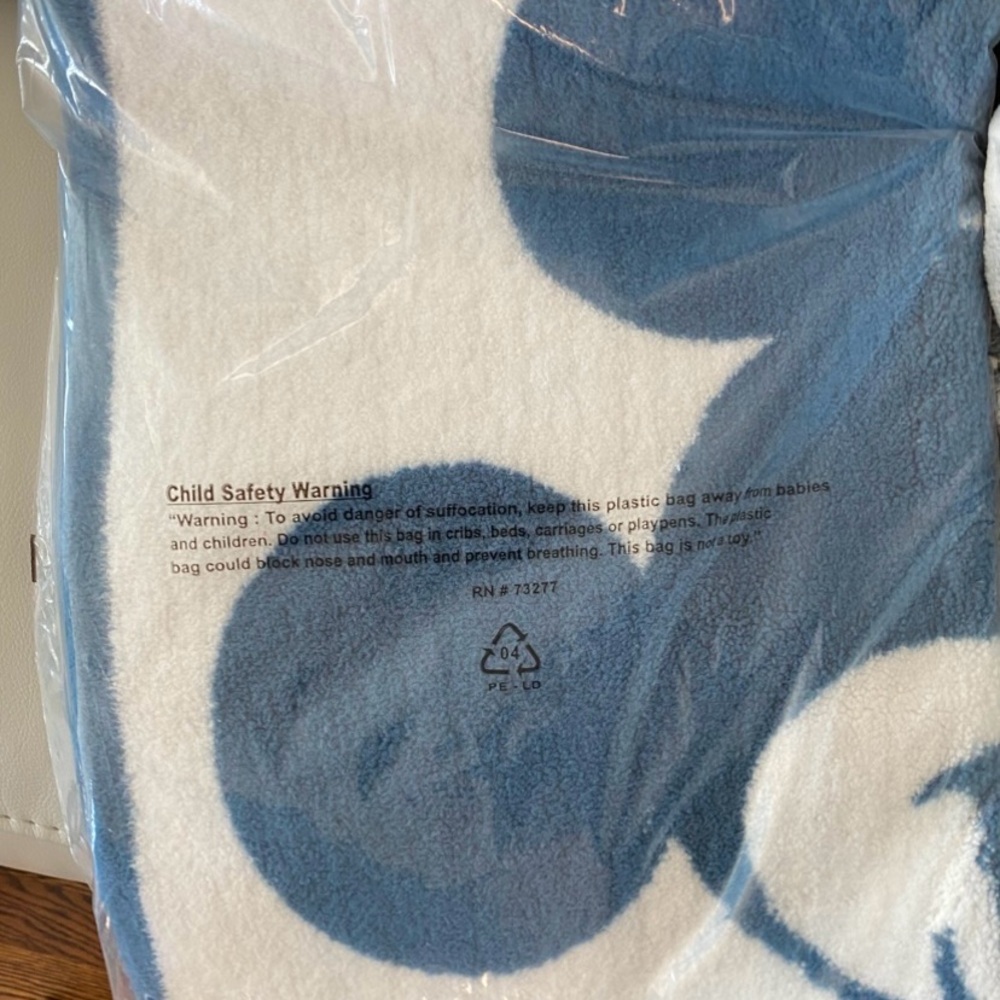 Blue and White Mickey Mouse Rug - Picture 8 of 10
